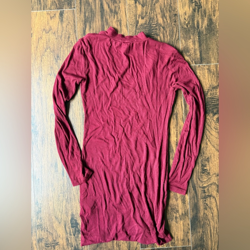 Forever 21 Red Long Sleeve Dress